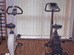 Exercise bicycle for leg and cardiovascular disease